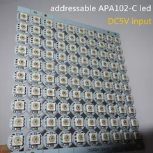 Адресуемая APA102-C led с радиатором(10 мм* 3 мм); вход DC5V