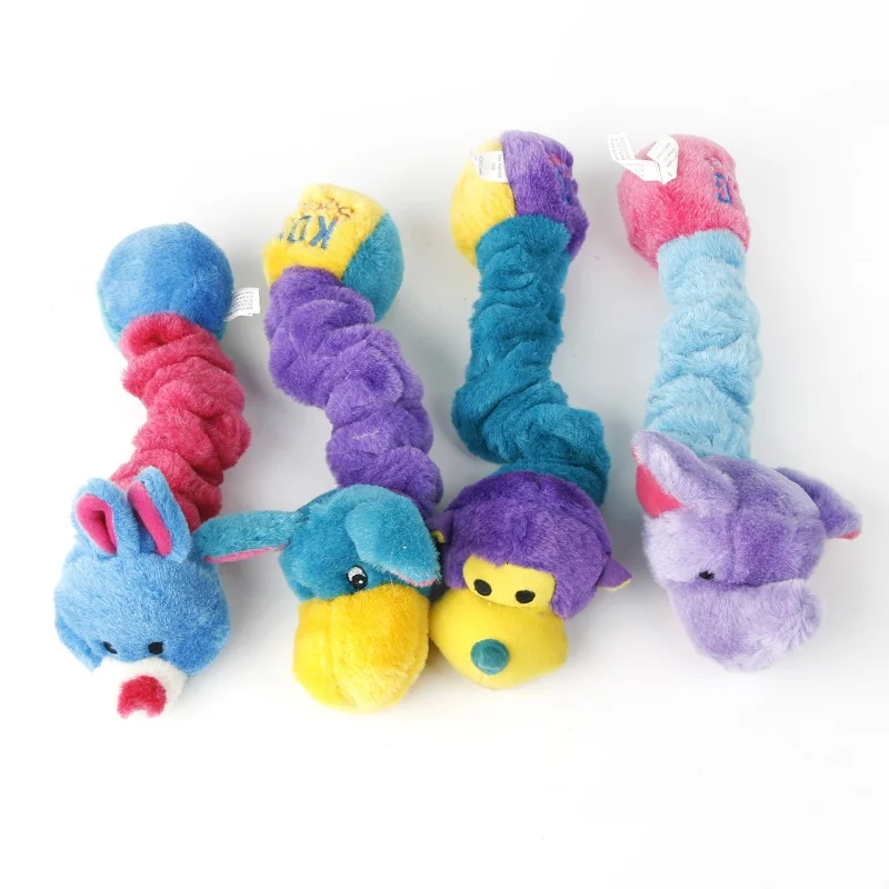 

Squeak Dog Puppy Plush Toy Chewing Sound Molar Bite Grinding Animal Shape for Teddy Bear Labrador Golden