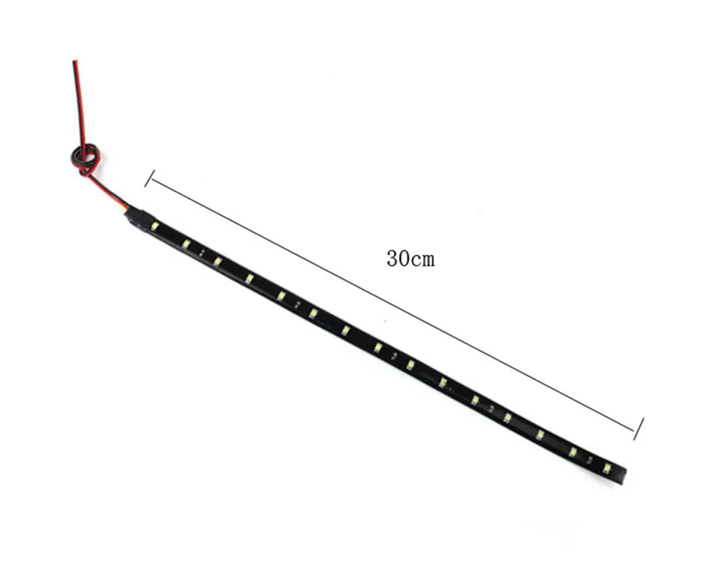 4 x 30cm 15 LED Car Trucks Motor Grill Flexible Waterproof Light Strips (4)