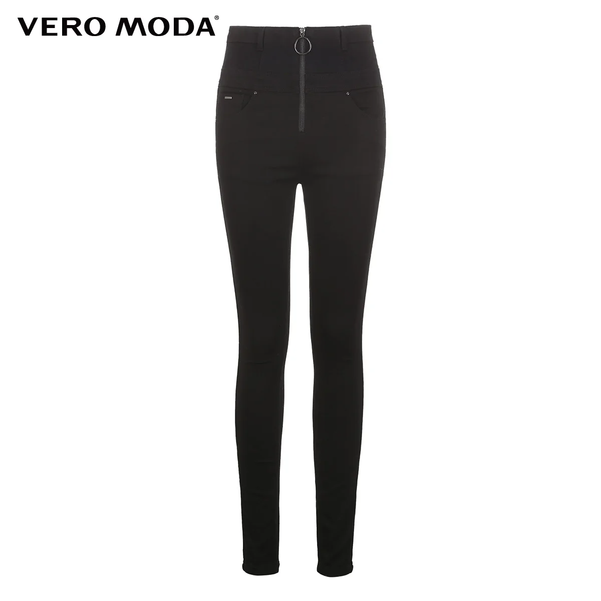 Vero Moda новые женские джинсы женские джинсы с высокой талией на шнуровке и молнии | 318332507