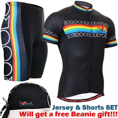 Новая команда дышащая велосипедная Майка набор быстросохнущая MTB велосипедный велосипед/езда наборы одежды для мужчин - Цвет: Лаванда