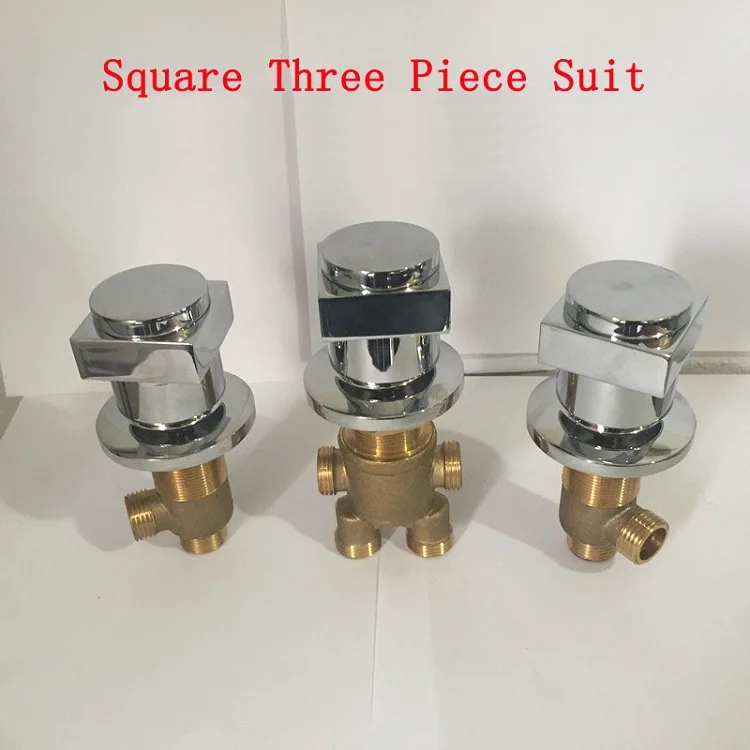 Buy Square brass bathtub shower faucet mixer, Bathroom