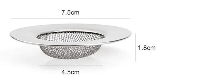 Size of sink filter