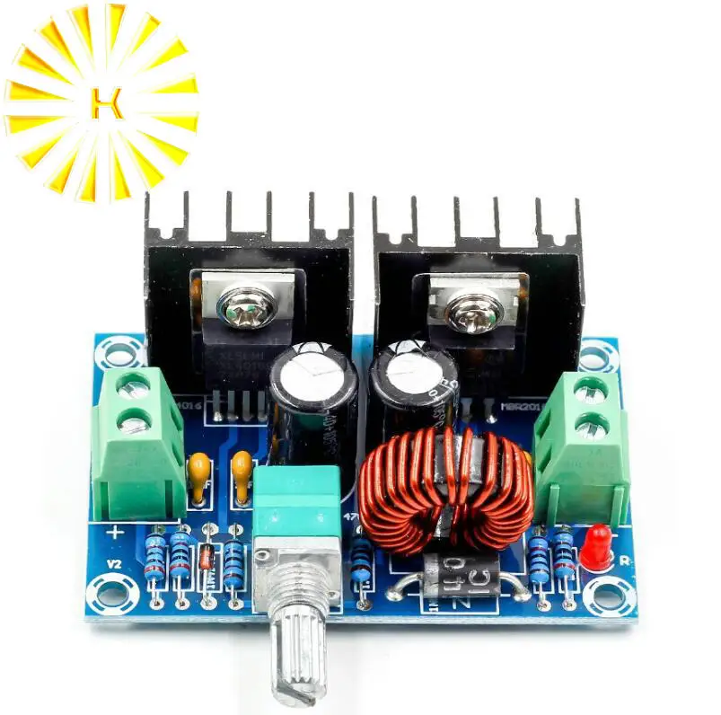 

XH-M401 DC-DC Step Down Buck Converter Power Supply Module XL4016E1 PWM Adjustable 4-40V To 1.25-36V Step Down Board 8A 200W
