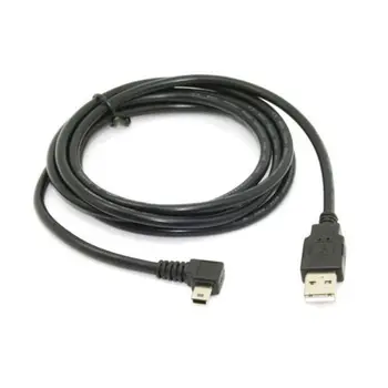 

10pcs/lot Mini USB B Type 5pin Male Right Angled 90 Degree to USB 2.0 Male Data Cable 6ft