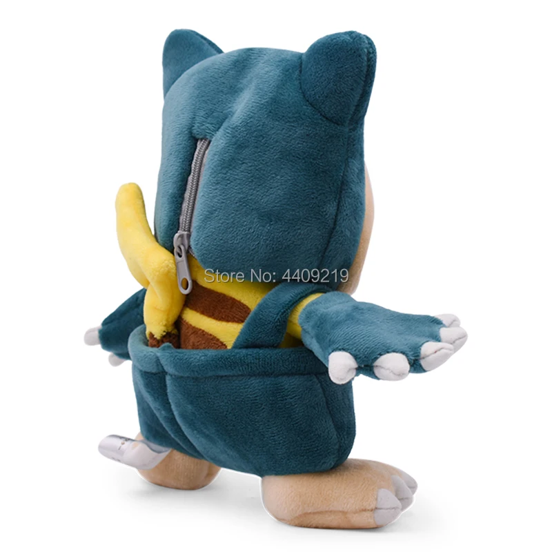 20cm Pikachu Cosplay Snorlax Plush Toys Soft Doll Stuffed Children Gift