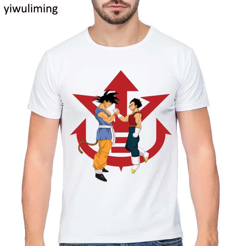 

Newest Anime Dragon Ball Z Printing Men T-Shirts Goku Vegeta Funny T Shirts Top Tees Homme Customized