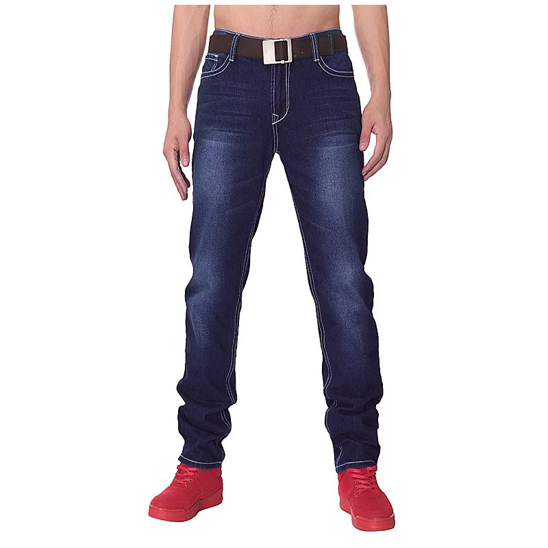 

New 2017 Fashion Brand Mens Blue Jeans Straight Casual Cotton Long Denim Trousers Stylish Male Pants pantalones vaqueros