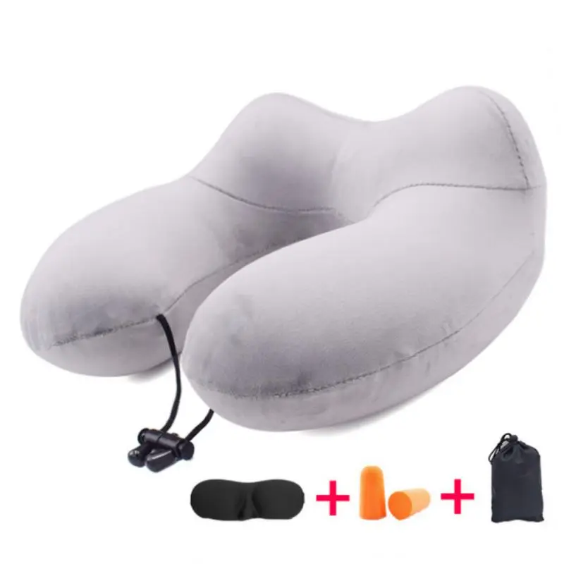 U-образная дорожная подушка для самолета надувная подушка для шеи дорожные аксессуары удобные подушки для сна домашний текстиль