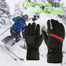 Новая пара Теплый Зимний водонепроницаемый ветрозащитный защита от снега для катания на лыжах и сноуборде спортивные перчатки E1031