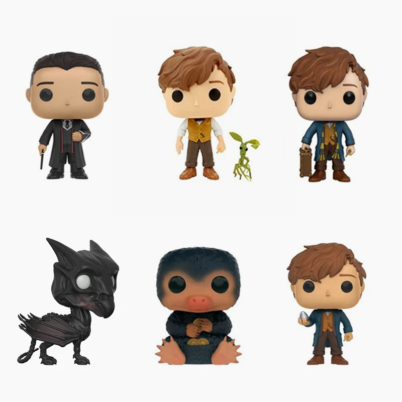 

NEW 10cm Fantastic Beasts and Where to Find Them Newt action figure Bobble Head Q Edition no box for Car Decoration