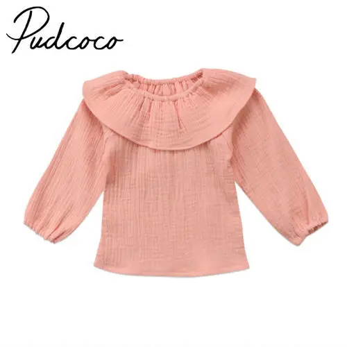 

PudcocoLovely Kids baby girl clothes Flesh Pink Full Sleeve O neck Cotton Outfits 0-3Years Helen115