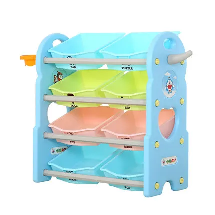 

Children's Toy Storage Rack Baby Plastic Multi-layer Finishing Toys Storage cabinet Shelf Storage Shelf