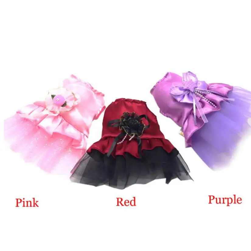 

My House wholesale Dog Cat Bow Tutu Dress Lace Skirt Pet Puppy Dog Clothes Costume,jul 20