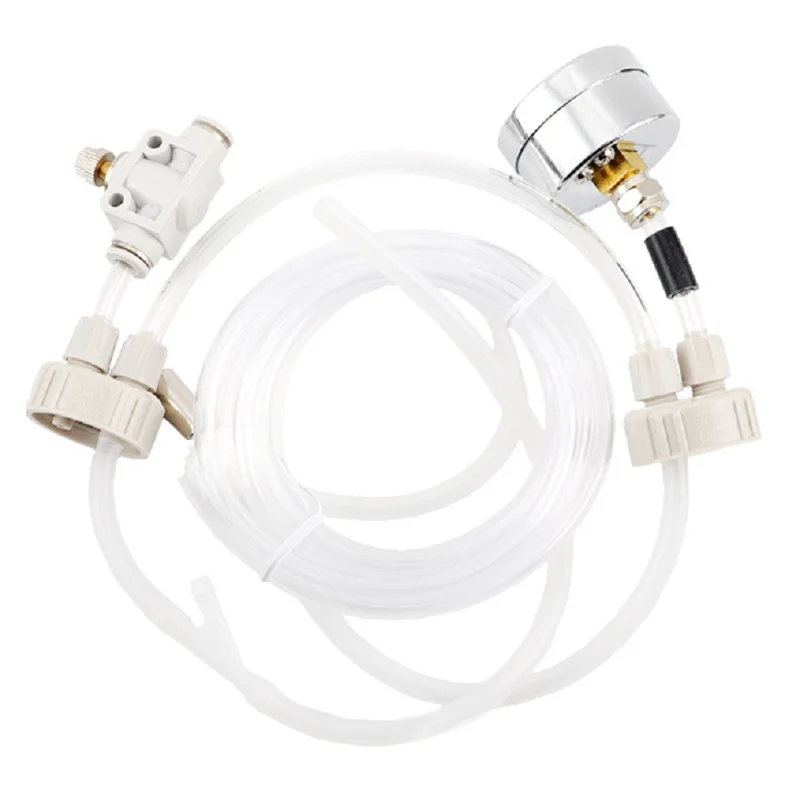 

DIY CO2 Generator with Pressure Tester and Airflow Control Valve for Plants and Aquarium