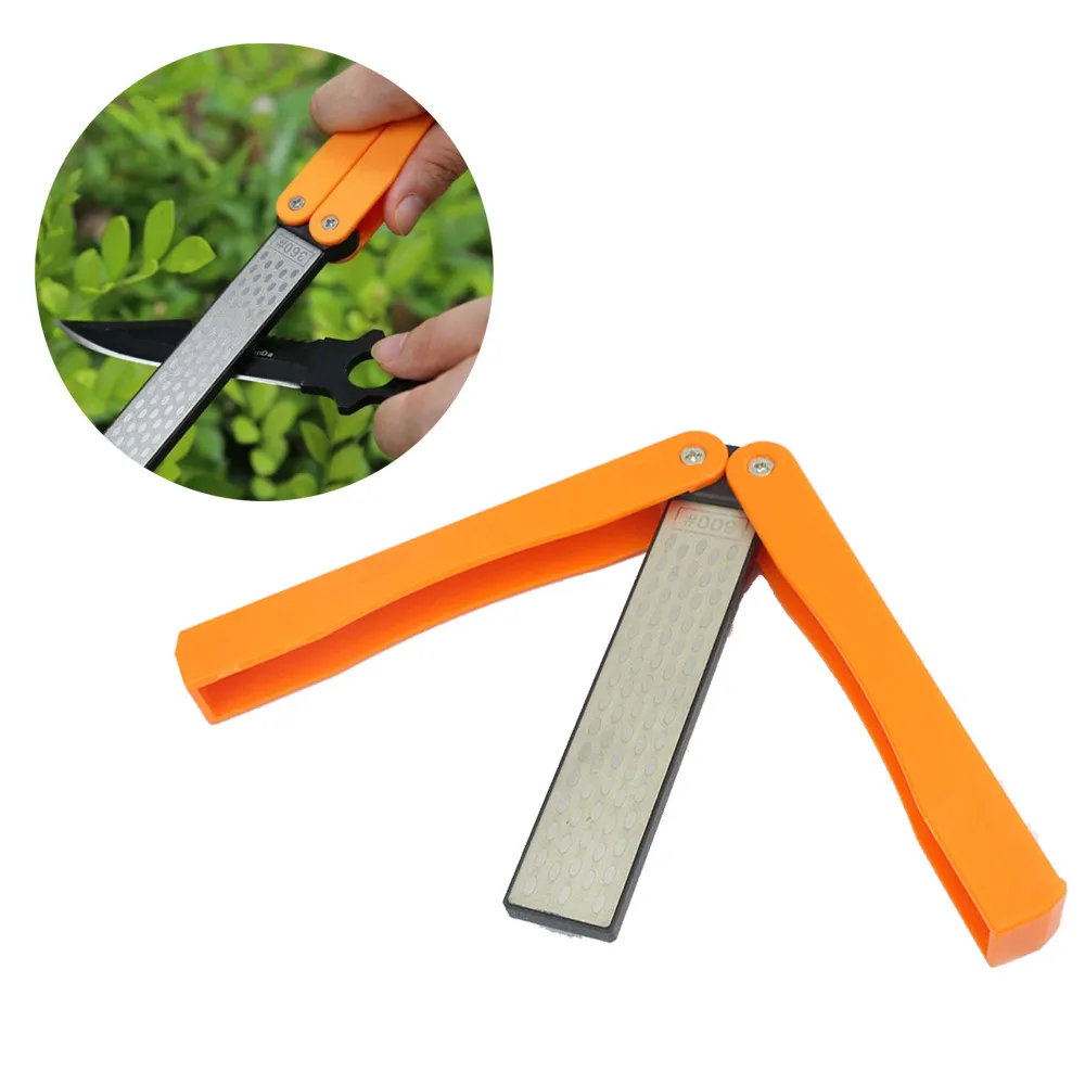 

Outdoor Sharpening Double Sided Folded Pocket Sharpener Diamond Sharpening Stone outdoor tool camping equipment survival tool 15