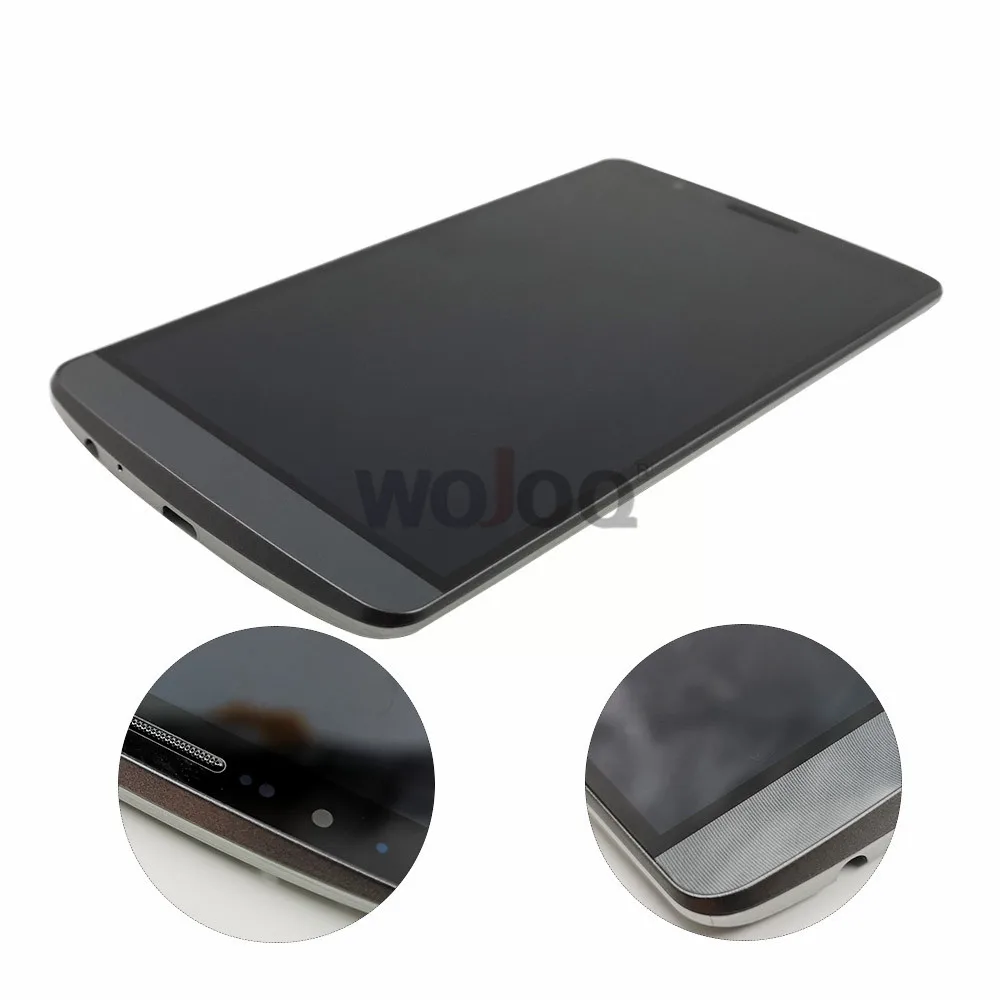 Цена Оригинальный экран для LG G3 lcd D850 lcd дисплей кодирующий преобразователь сенсорного экрана в сборе с рамкой Замена G3 D851 D855 lcd дисплей