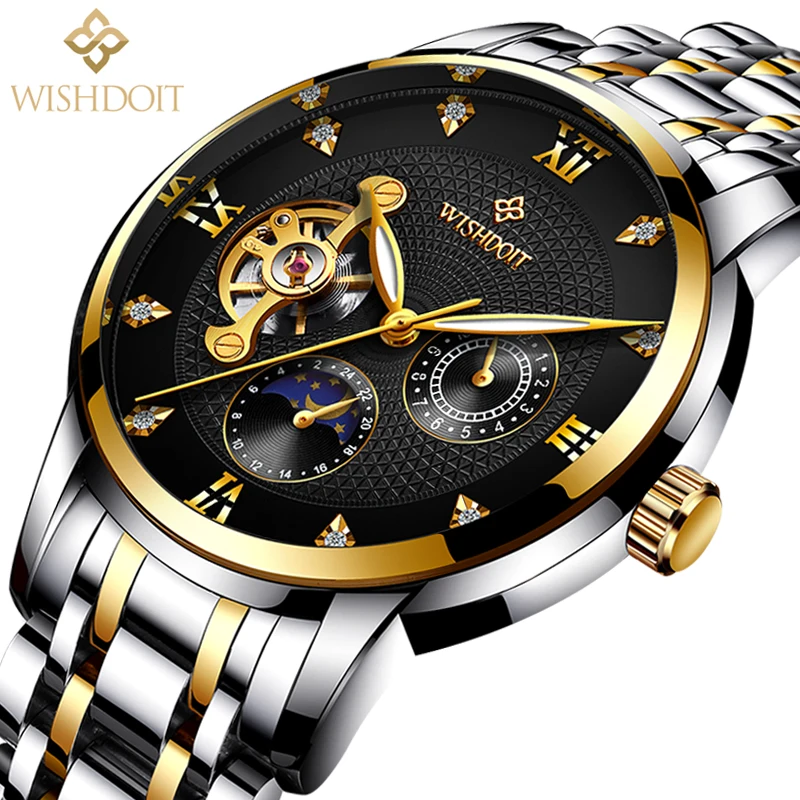 

reloj hombre Men Watchs Mechanical Watch Business Sport Fashion Casual Military Waterproof Male Clock Top Luxury Brand WISHDOIT