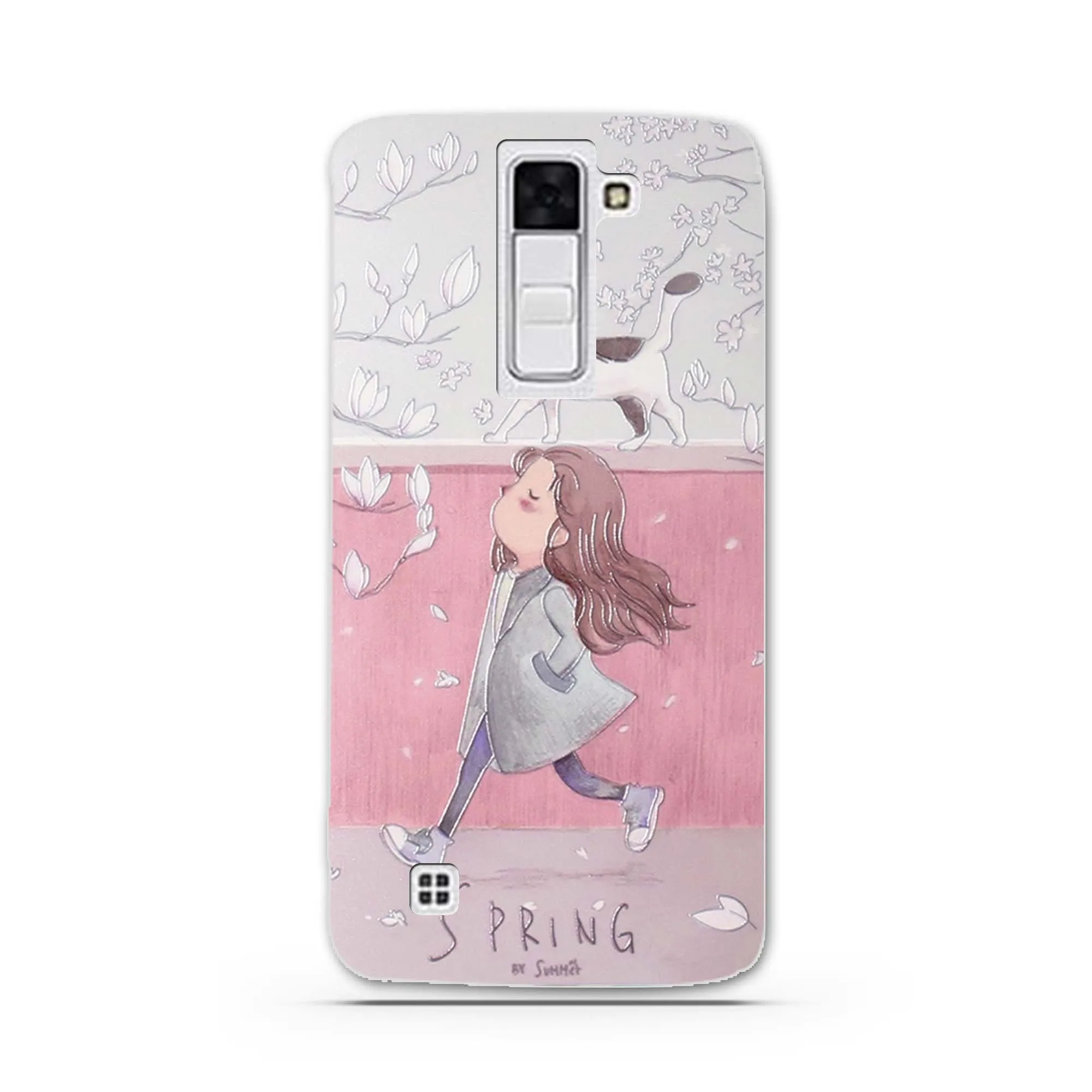 Чехол Мягкий роскошный из ТПУ чехол с рисунком для LG K8 Lte K350 K350E K350N 5 0 &quotK 8 телефона
