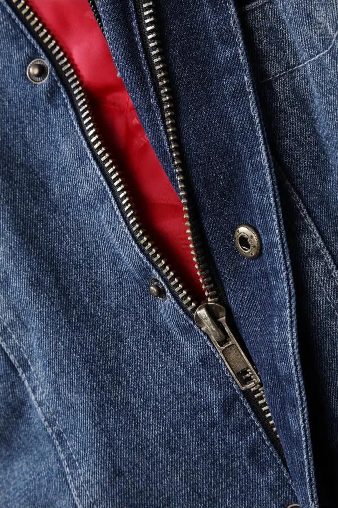 Denim Riding Protector Winter Jacket duhan a5