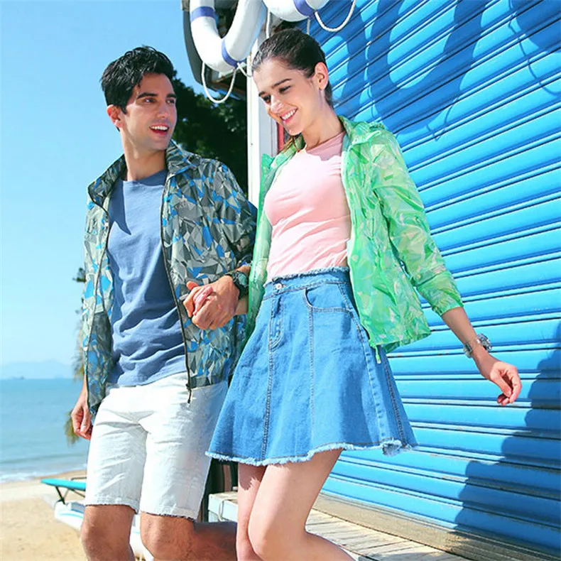 Couple Windbreaker Jackets Women Men Spring Summer Unisex Coats Women Plus Size Casual Sunscreen Clothing Ultrathin Rainproof 05