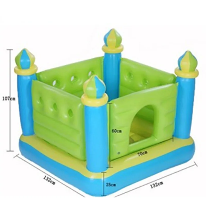 

Small Inflatable Trampoline Castle Cartoon Indoor Outdoor Paradise Bounce Naughty Fort Creative Kids Gift Toy L1856