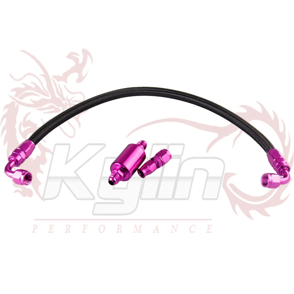 KYLLIN STORE - Tucked Fuel line fittings Kit -Inline Filter for Honda Civlc 96-00 EK PURPLE | Автомобили и мотоциклы