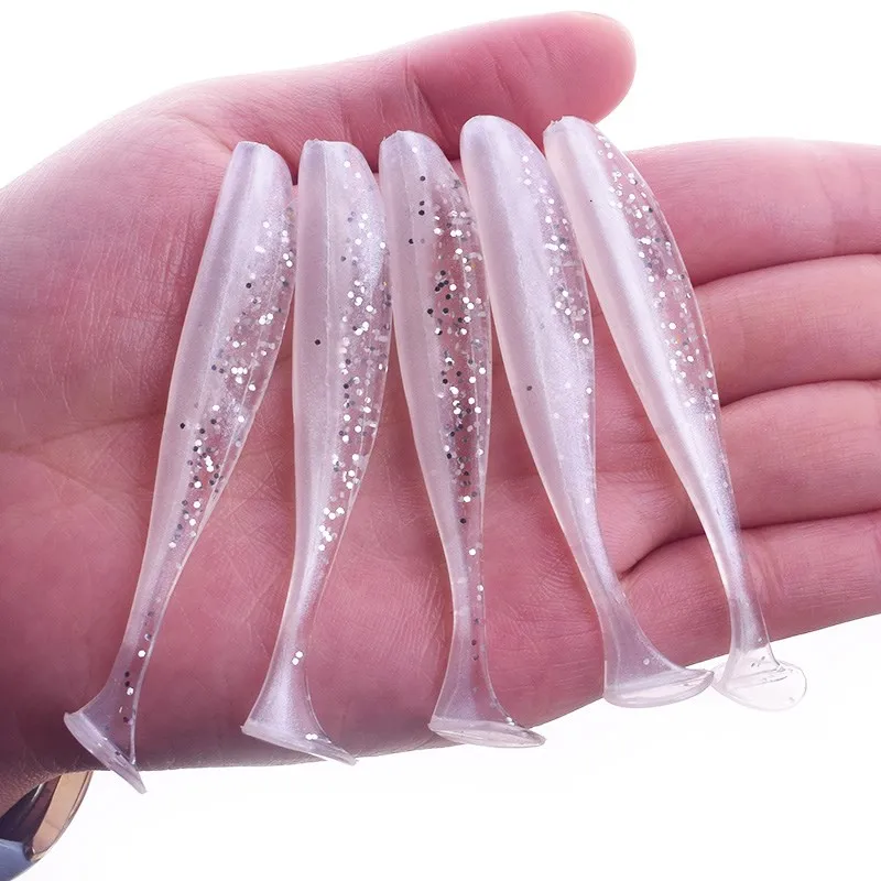 Iscas de Pesca Tubo de Pequenas Cola para as para as Larvas Pesca de Mar Isca de Pesca de Barco Barco a Vapor Pelotas Carpa Rio Lago Isca Larvas Arrozes Pond a Vapor 27 75mm 2.2g fácil shiner jig swimbait artificial