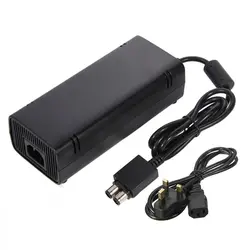 100 шт. Высокое качество Великобритания Plug 12 В 135 Вт адаптер переменного тока Зарядное устройство Питание кабель для Xbox360 Xbox 360 тонкий с DC