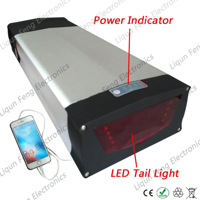 Flash Deal 1000W 48V Rear Rack Electric bike Battery 48V 24AH Ebike battery Use for samsung Cell with Tail light 30A BMS Free customs tax 3 Flash Deal 1000W 48V Rear Rack Electric bike Battery 48V 24AH Ebike battery Use for samsung Cell with Tail light 30A BMS Free customs tax 3
