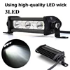 Plastic Car styling 4'' 9W 3LED Work Light Bar 12V DRL LED Car Work Light Bar Spotlight  Runnig Lights For Offroad ATV SUV ► Photo 1/6
