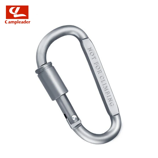 1pc D-shaped With Nut Hanging Buckle Aluminum Alloy Buckle Climbing Carabiner A!