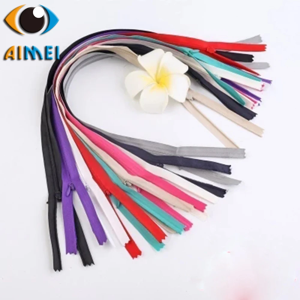 3 zipper invisible 55cm double headed open zippersn for breast