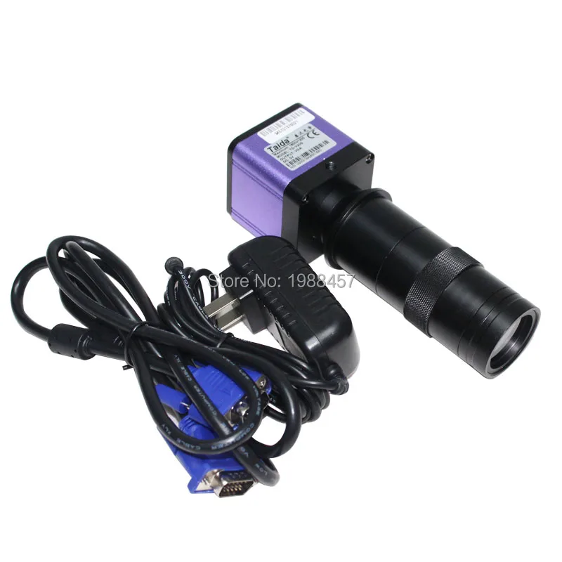 

VGA Industrial Microscope Camera Speed 60 To Suppress Anti-reflective Glare No Smear Standard C Interface+130X C-MOUNT Zoom Lens