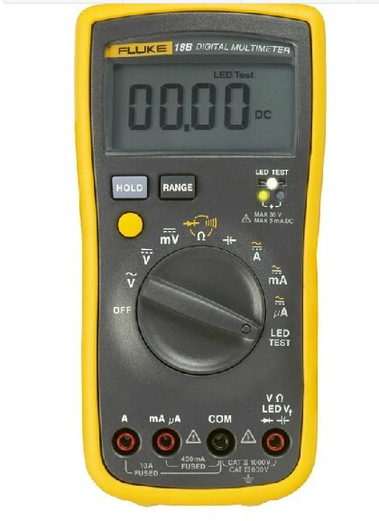 Цифровой мультиметр Fluke 18B + F18B AC DC с тестером светодиодов|digital multimeter dmm|fluke 18bdigital |