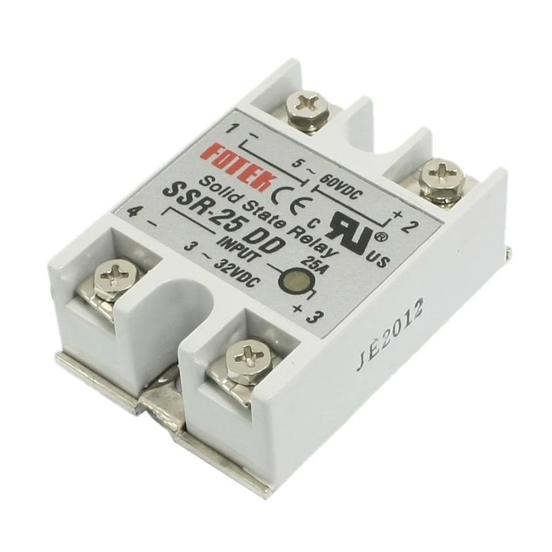 

SSR-25DD Single Phase Solid State Module Relay 25A DC 5-60V