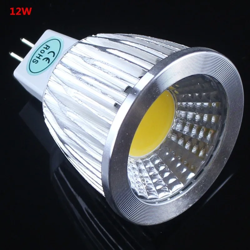 1 шт. Супер предложение MR16 COB 9 Вт 12 Вт 15 Вт Светодиодный светильник лампа MR16 12 В, теплый белый/чистый/холодный белый светодиодный светильник ING