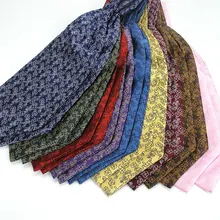 Абсолютно Мужской винтажный тканый Свадебный формальный галстук Ascot резинка для волос в британском стиле джентльмен из полиэстера роскошный галстук для шеи