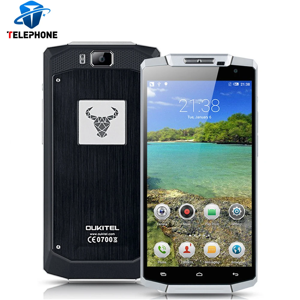 Original Oukitel K10000 5.5 inch Cellphone 10000mah Android 6.0