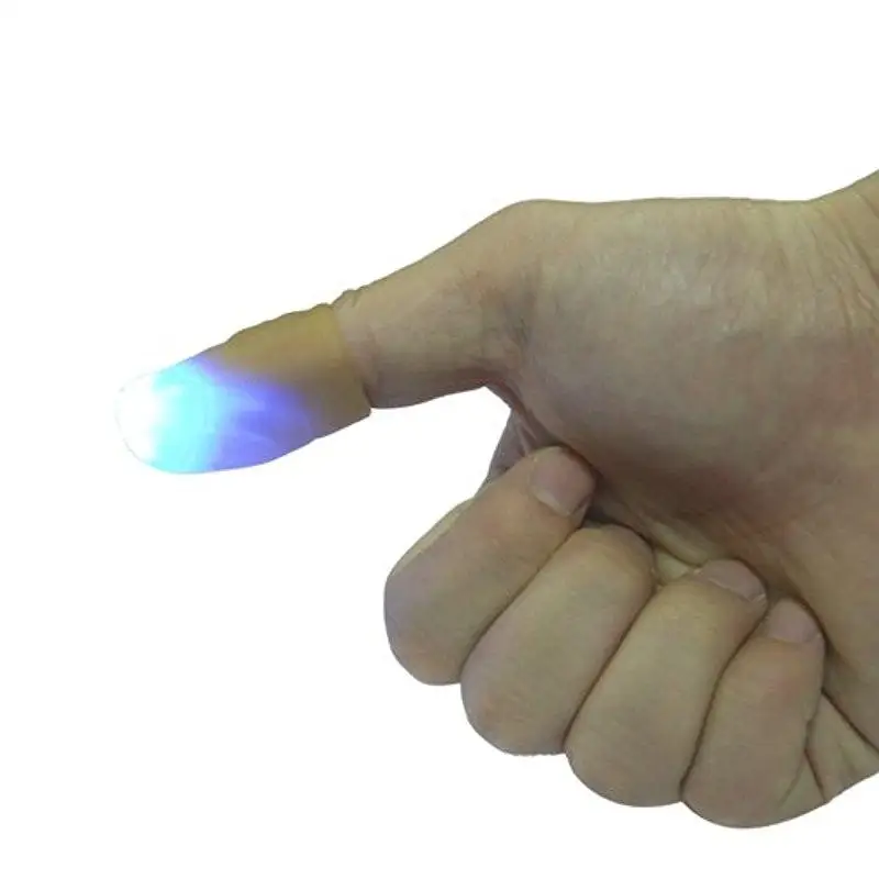 cheap Litake Magic Light up Finger Magic Trick LED Finger Lamp Blue This Product is Not Intended for Children Under 12 Years Old
