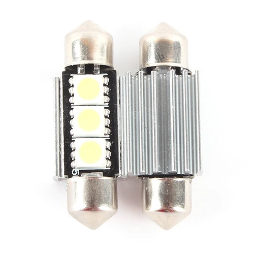 Комплект из 2 предметов 36 мм 3 светодиодный 5050 SMD C5W 6418 светодиодная подсветка автомобиля купола светильников и ламп накаливания