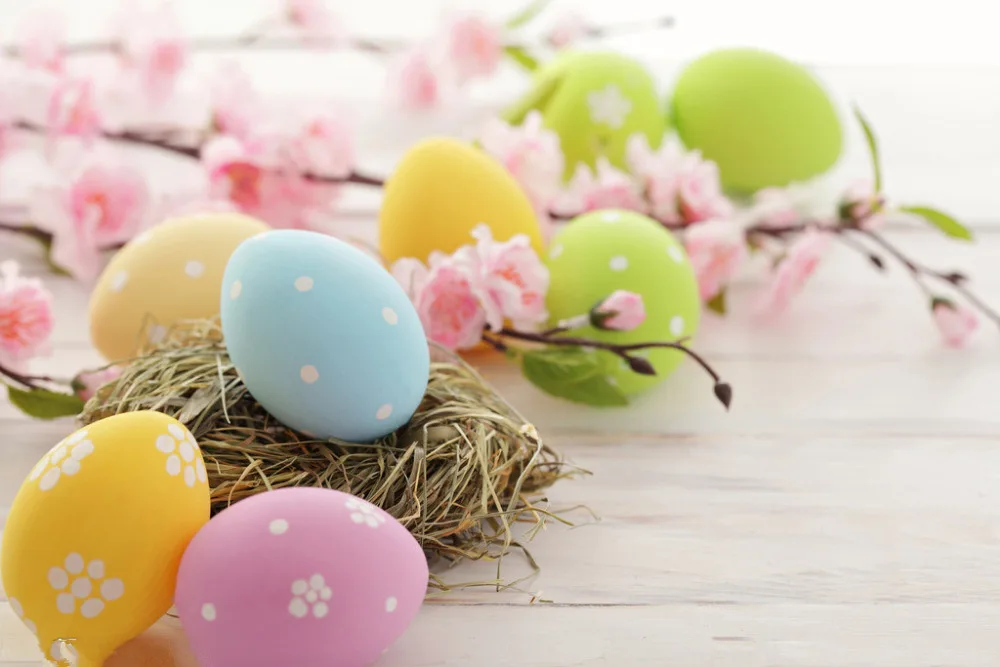 

7X5ft Vinyl Custom Easter Photography Backdrops Prop Muslin Photography Background FH63
