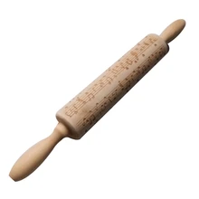 Рождество письмо Примечание музыка деревянная Скалка тиснение выпечки печенье лапши печенье, фондан, пирог тесто разрисованный борд