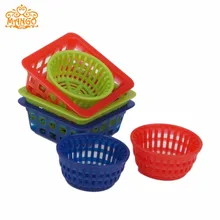 Кукольный домик Миниатюрный 1:12 кухня овощи фрукты пластик квадратная корзина 3 шт