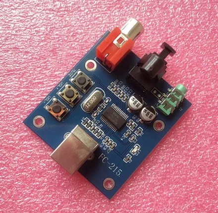 

5Pcs PCM2704 USB DAC to S/PDIF Sound Card Decoder Board Module Analog Output