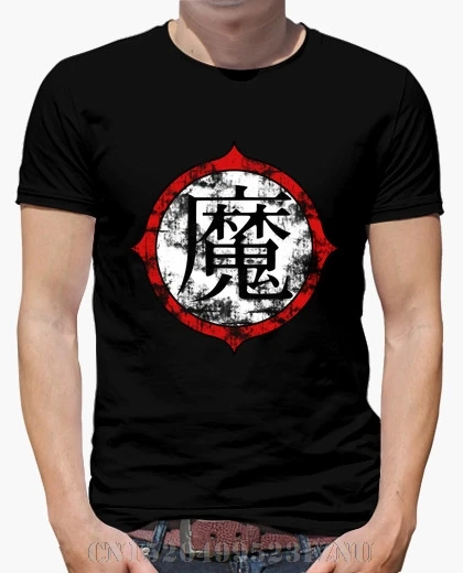 2018 Spring At a loss t shirt men Piccolo Kanji short O neck Knitted Hipster Tees | Мужская одежда