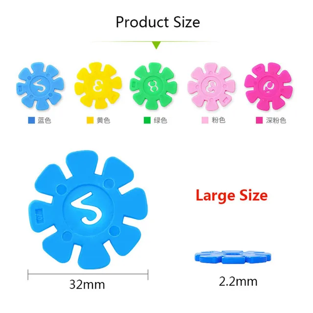 500pcs/lot Snowflake Building Blocks Interconnecting Construction Toys Children DIY Assembling Bricks Kindergarten Baby Game Toy