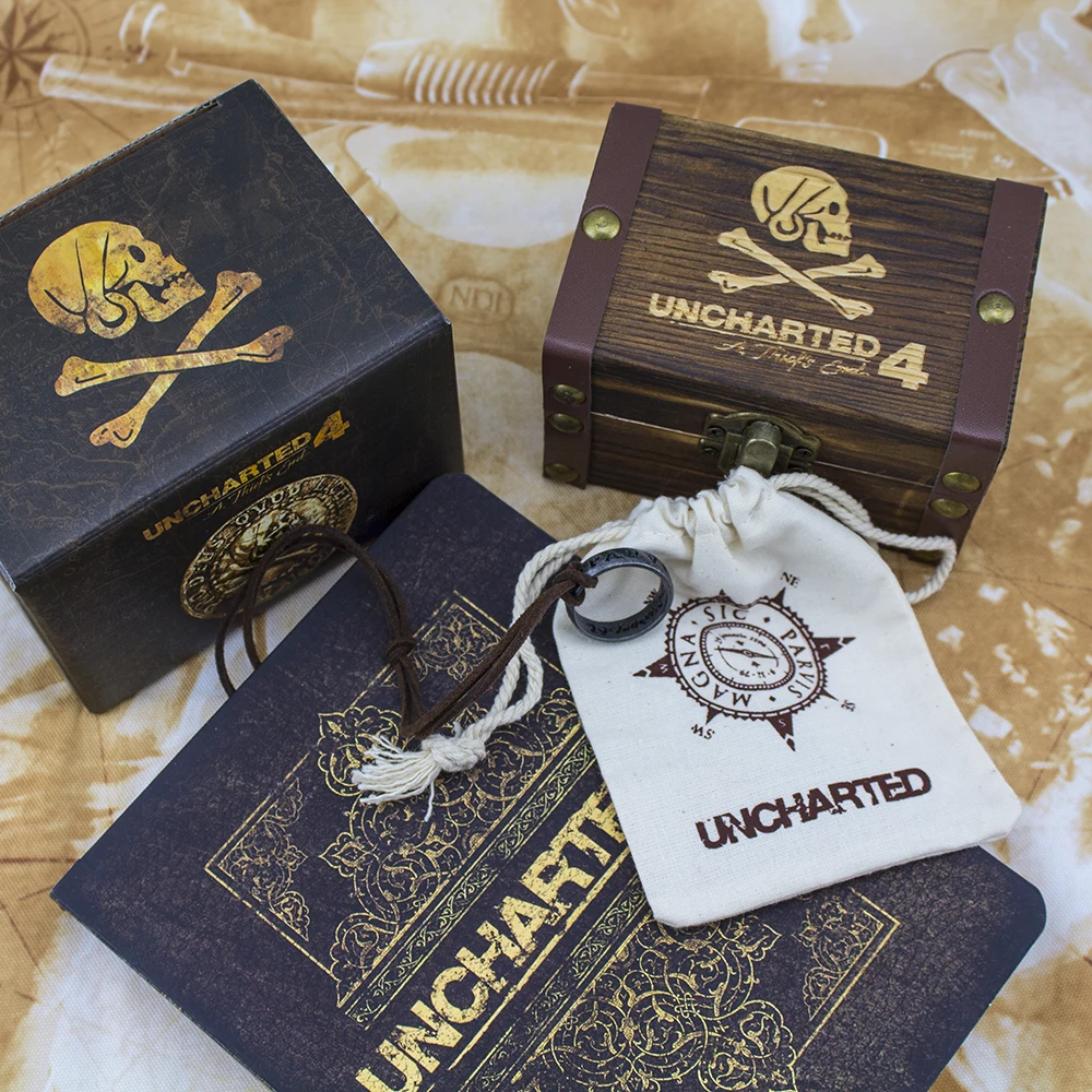 

Uncharted 3 Anime Game Francis Drake Limited Collector's Edition Drake's Ring