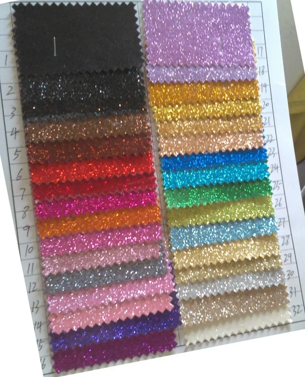 glitter vinyl fabric / Smooth surface cloth backing/ vinyl leather