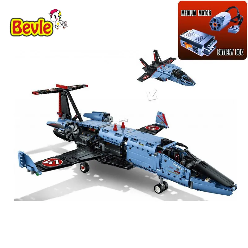 

Technic Series 1151pcs The jet racing aircraft Model Building Kits Brick Toy Compatible Legoings Technic